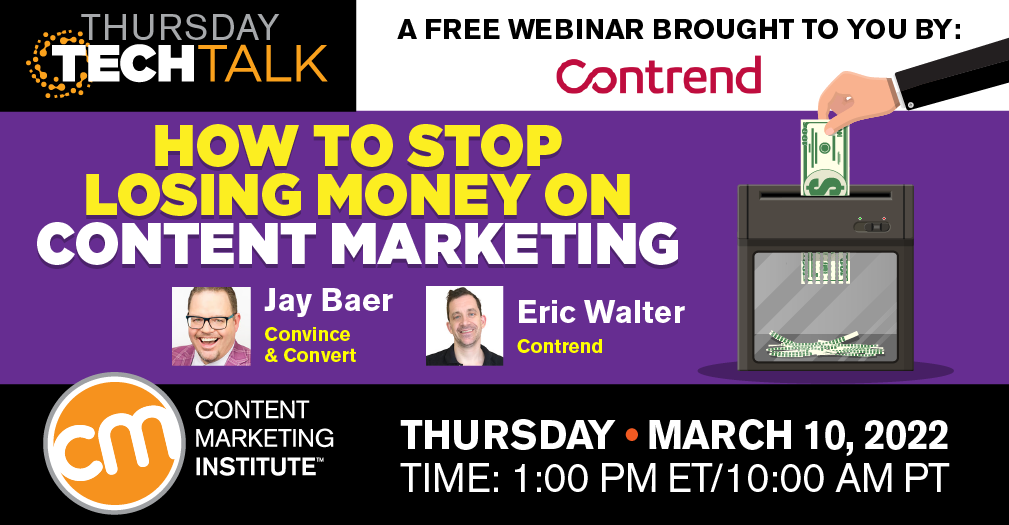 How to stop losing money on content marketing